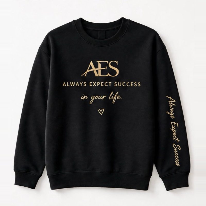 Always Expect Success Crewneck - Black